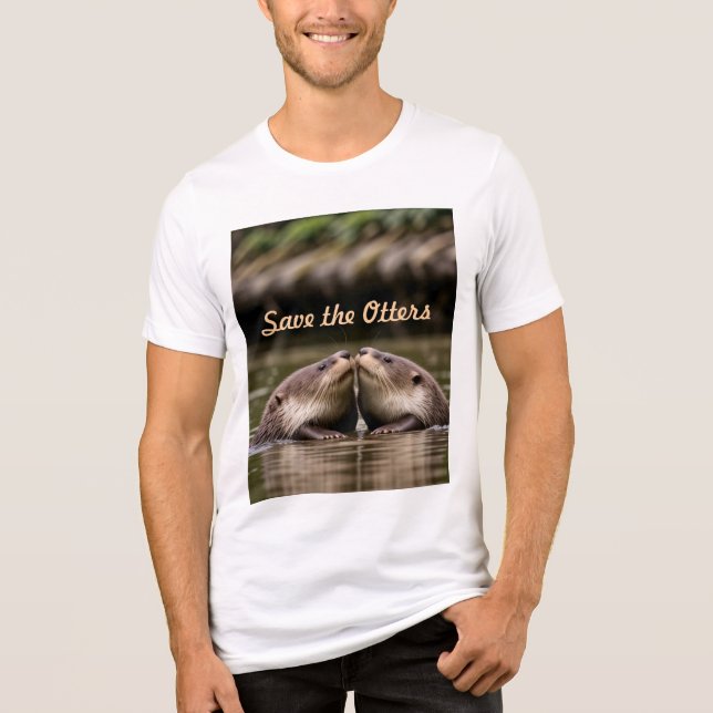 T-shirt En Tri-matière Enregistrer les Otters (Recto)