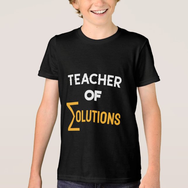 T-shirt En Tri-matière Enseignant des théories et solutions Algebra Math  (Recto)