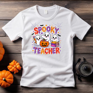 T-shirt En Tri-matière Enseignant éffrayant Retro Halloween Design