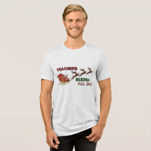 T-shirt En Tri-matière Enseignants Sleigh Noël