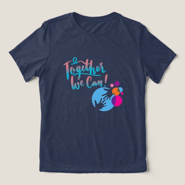 T-shirt En Tri-matière Ensemble, Nous Pouvons T-shirt (Design Recto)