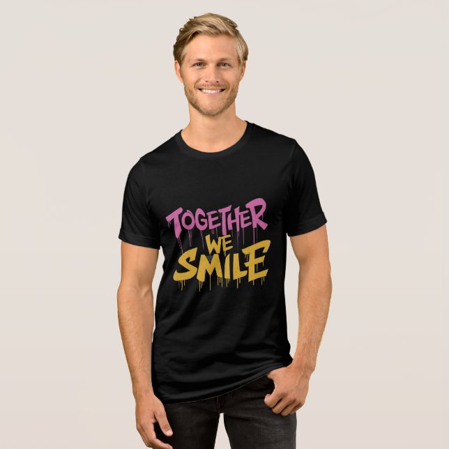 T-shirt En Tri-matière Ensemble, Nous Sourions (Recto plein)
