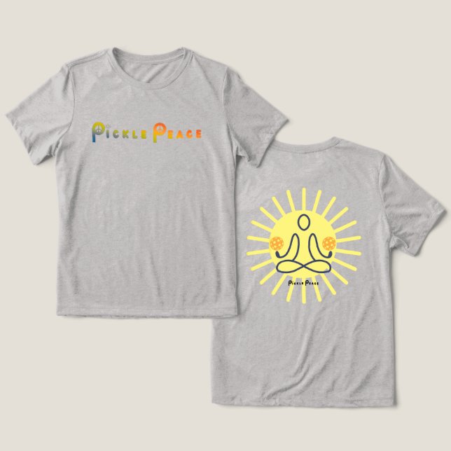 T-shirt En Tri-matière ensoleillé trouvez votre paix (Design Recto & Verso)