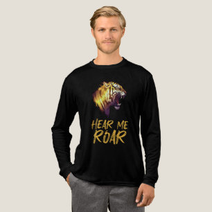 T-shirt En Tri-matière Entends-moi Rugir, Graphique de Tête de Tigre