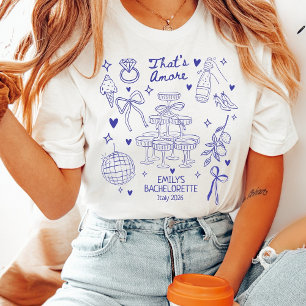 T-shirt En Tri-matière Enterrement de vie de jeune fille italien personna