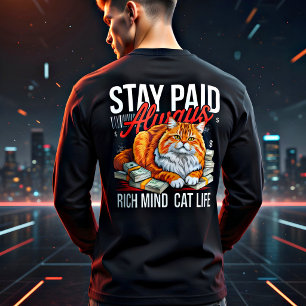 T-shirt En Tri-matière Entrepreneur Chat Boss - Toujours Payé