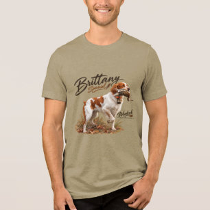 T-shirt En Tri-matière Épagneul breton et bécasse 