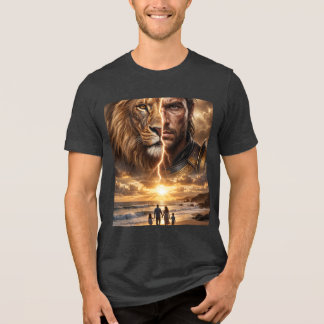 T-shirt En Tri-matière Epic Lion and Warrior Sunset