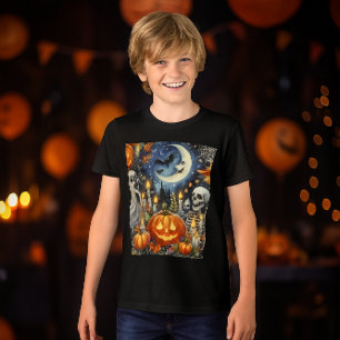 T-shirt En Tri-matière Épouvantable Halloween Hommes Noir