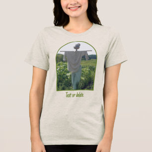 T-shirt En Tri-matière Épouvantail dans le champ de jardin personnalisé