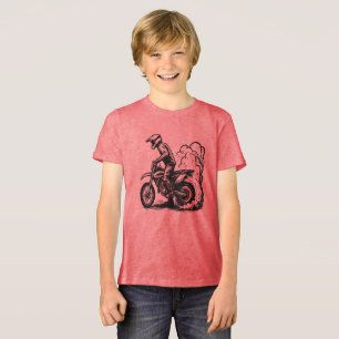 T-shirt En Tri-matière Épuisement de moto cross
