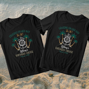 T-shirt En Tri-matière Équipage de croisière d'anniversaire 30 ans coloré