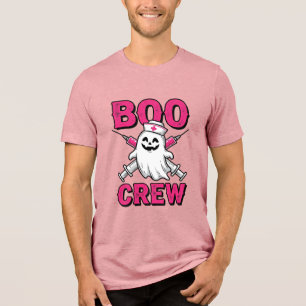 T-shirt En Tri-matière Équipage fantôme infirmière Halloween vecteur conc
