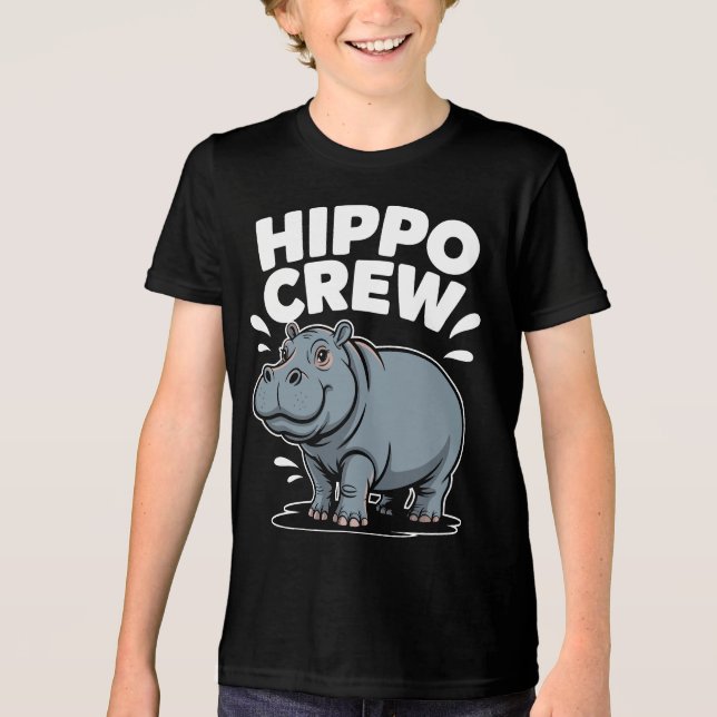 T-shirt En Tri-matière Équipage Hippopotame (Recto)