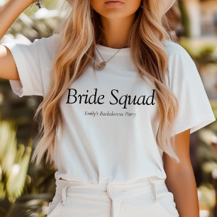 T-shirt En Tri-matière Équipe de mariée Bachelorette moderne