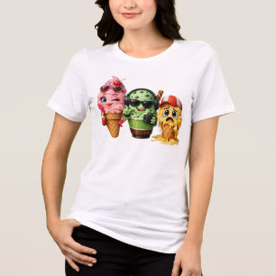 T-shirt En Tri-matière Équipe drôle de glace qui fond personnage mignon a