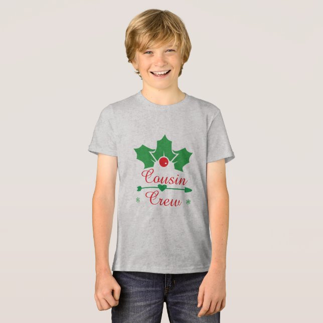 T-shirt En Tri-matière Équipe du cousin de Christma (Recto plein)