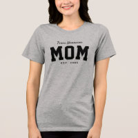 Équipe maman mignonne simple personnalisé noir