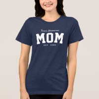 Équipe maman mignonne simple texte blanc personnal