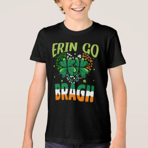 T-shirt En Tri-matière -Erin Go Bragh Trèfle St. Patrick Design-60879