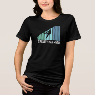 T-shirt En Tri-matière Escalade - La gravité est un mythe