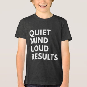 T-SHIRT EN TRI-MATIÈRE ESPRIT CALME RÉSULTATS SONORES