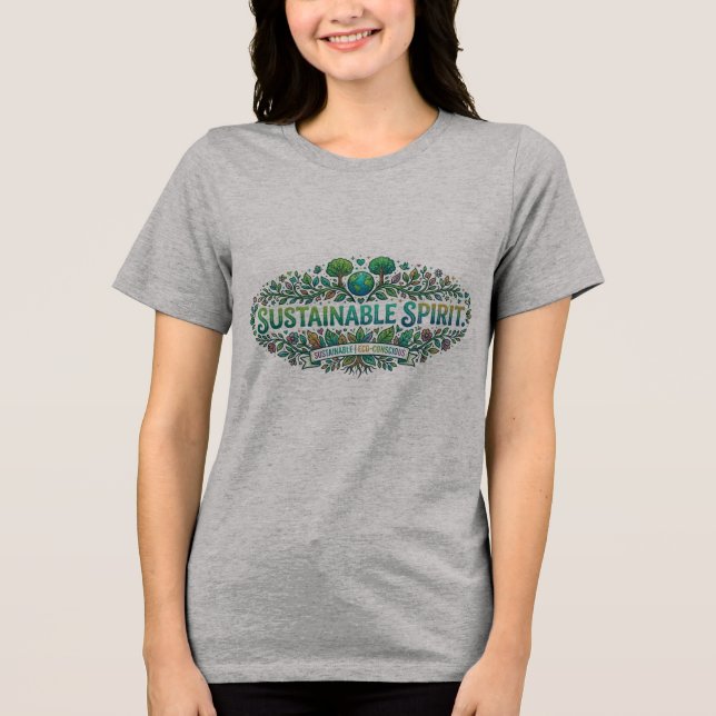 T-shirt En Tri-matière Esprit Durable (Recto)