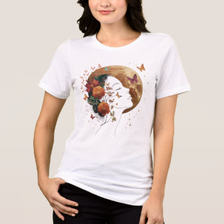 T-shirt En Tri-matière Esthétique de floraison automnale Art fin Croissan