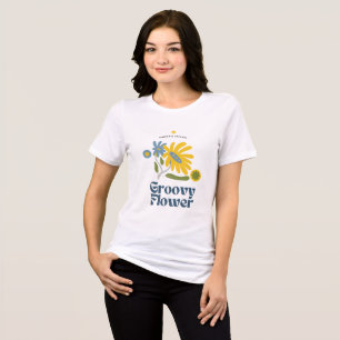 T-shirt En Tri-matière Esthétique rétro super Fleur