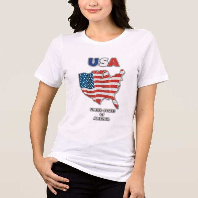 T-shirt En Tri-matière États-Unis - États-Unis d'Amérique (Recto)