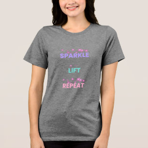 T-shirt En Tri-matière Étincelle Élévation Répète – Motivation Féminine p