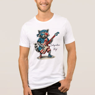 T-shirt En Tri-matière Etoiles, bandes & Riffs Raccoon