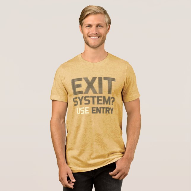 T-shirt En Tri-matière EXIT SYSTÈME ? UTILISER ENTRÉE - Glitch Rebel Tee (Recto plein)