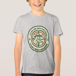 T-shirt En Tri-matière Explorateur de dinosaures Dino