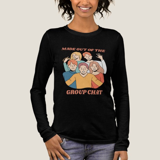 T-shirt En Tri-matière Fabriqué hors du groupe Conversation amis (Recto)