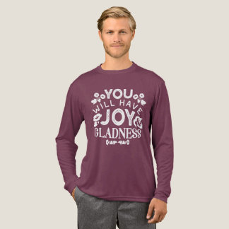 T-shirt En Tri-matière Faith and Happiness – Joy and Gladness Quotes