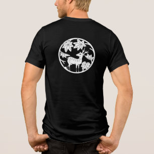 T-shirt En Tri-matière Famille japonaise Crest-érable japonais et cerf