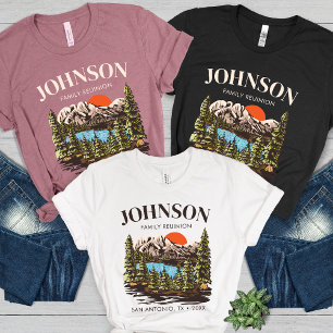 T-shirt En Tri-matière Famille personnalisée Réunion Camping Trip Corresp
