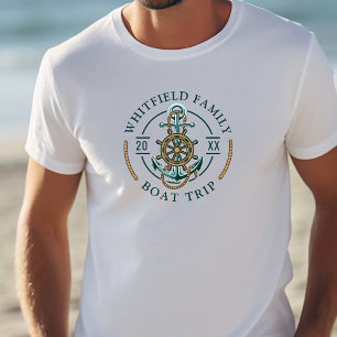 T-shirt En Tri-matière Famille Personnalisée Voyage en bateau nautique Ré
