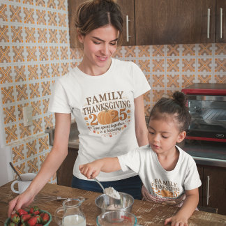 T-shirt En Tri-matière Family Thanksgiving 2025 Blessing Shirt