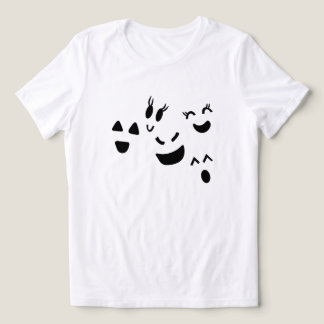 T-shirt En Tri-matière Fantaisiste Visage de Fantôme Mignon Halloween