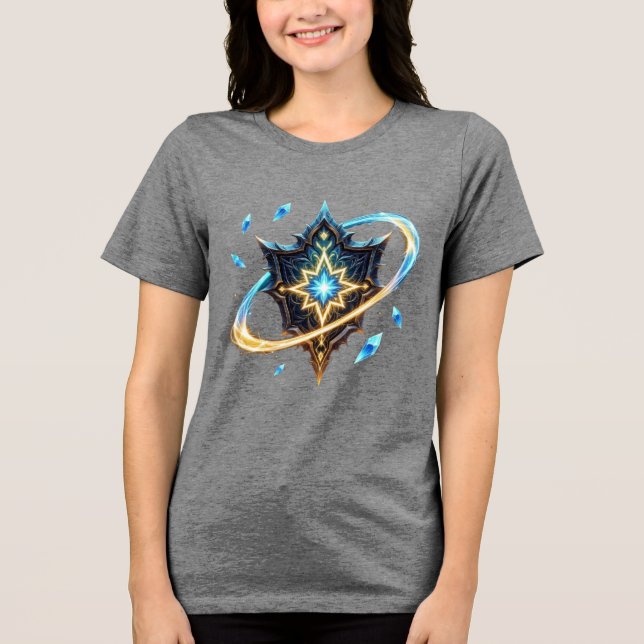 T-shirt En Tri-matière Fantasy Emblem with Floating Blades – Magical Ener (Recto)