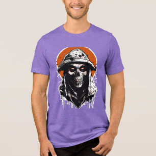 T-shirt En Tri-matière Fantôme de rue hantée – Autocollant effrayant pour