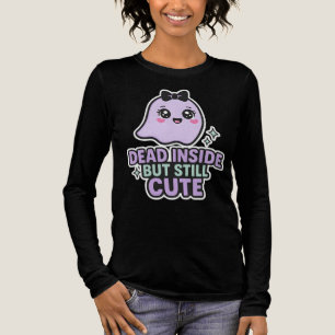 T-shirt En Tri-matière Fantôme Kawaii Mignon Mais Mort à l'Intérieur