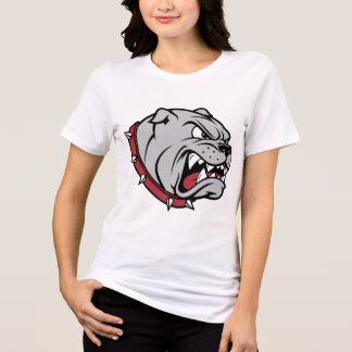 T-shirt En Tri-matière Fearless Bulldog Girl Tee | Conception de mascotte