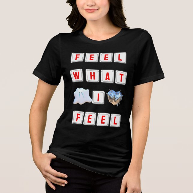 T-shirt En Tri-matière Feel What I Feel (Recto)