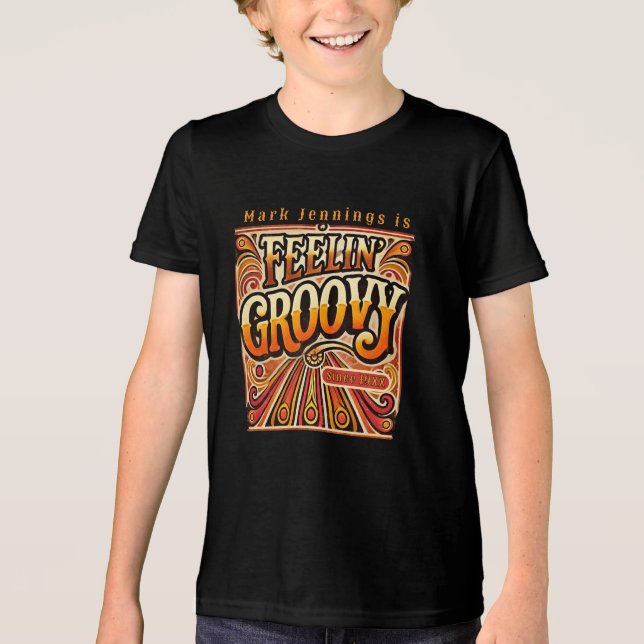 T-shirt En Tri-matière Feelin Enfants Super Personnalisé Retro les années (Recto)