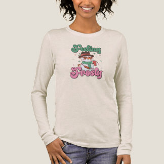 T-shirt En Tri-matière Feeling Frosty Retro Snowman 