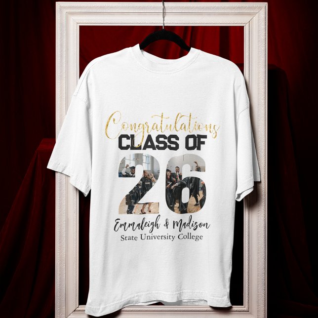 T-shirt En Tri-matière Félicitations Classe des meilleurs amis photo 2026 (Créateur téléchargé)