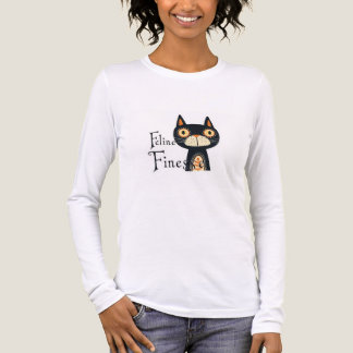 T-shirt En Tri-matière Feline Finesse – Modern Cat Graphic Design